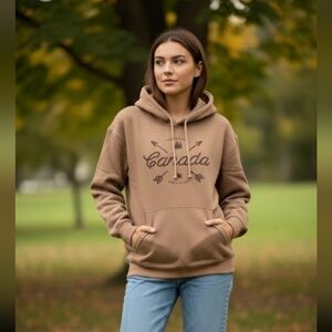 Canada True North oversized cotton hoodie Canada  pullover sweater t…